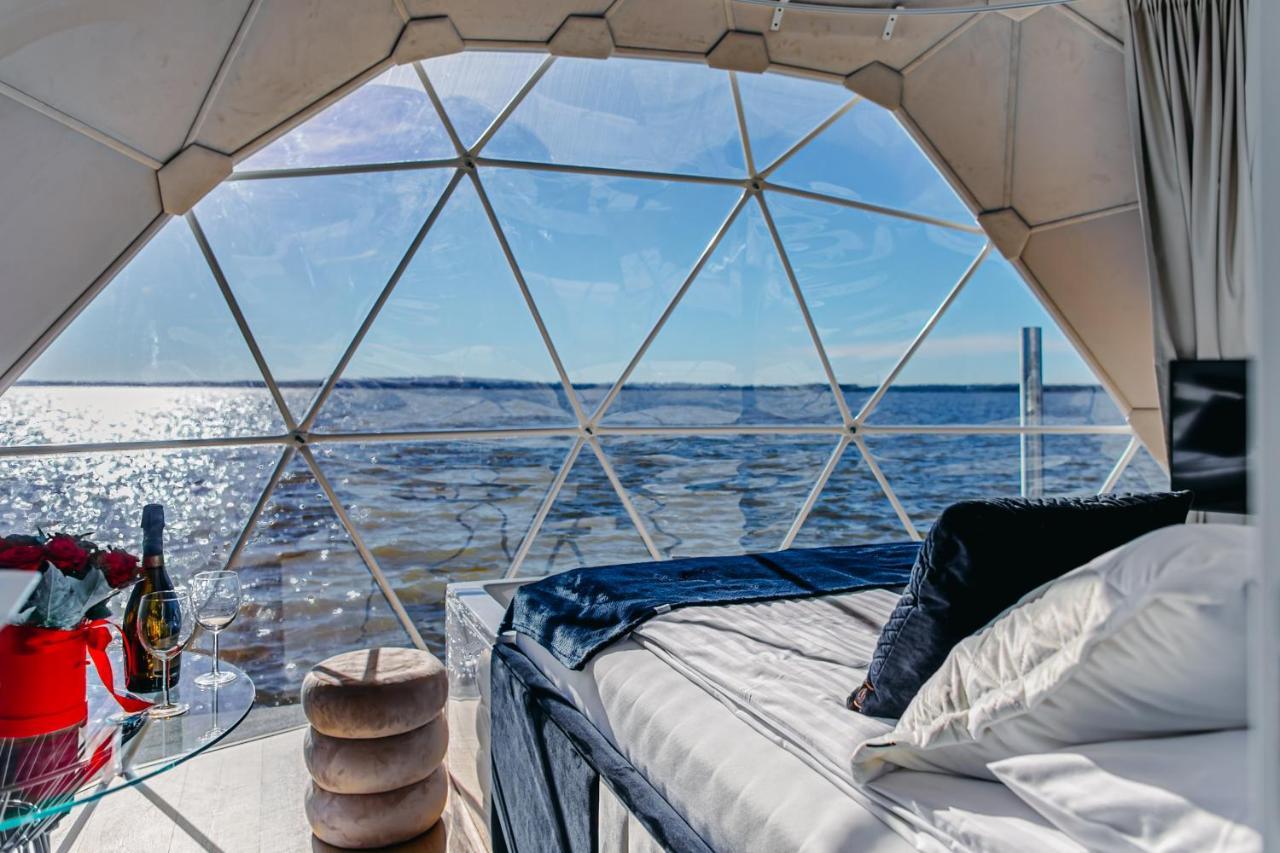 Grand Ht Houseboats - Domki Na Wodzie - Sauna, Jacuzzi, Kominek Mielno  Exterior foto